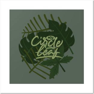 my circle leaf Posters and Art